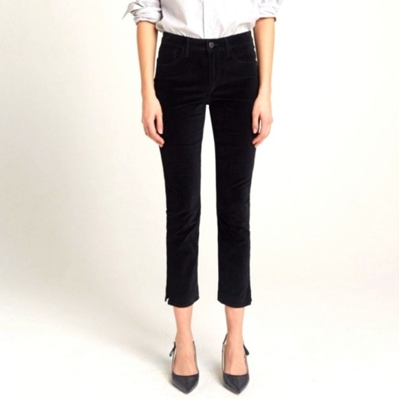 New 3x1 Three By One Higher Ground Velvet Pants Mini Split Leg - Picture 1 of 10